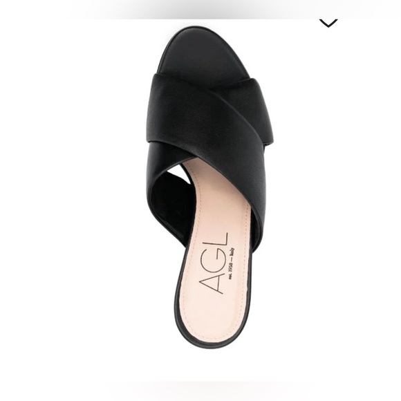 AGL
crossover-strap leather mules - Picture 2 of 7